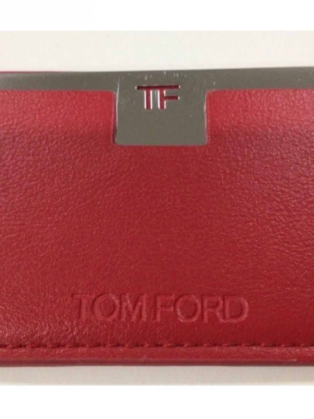 TOM FORD extra slim mirror/card  holder in Burgundy GWP